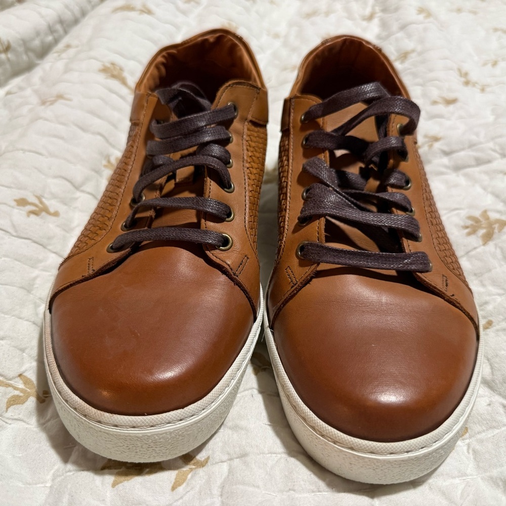 Allen Edmond Brown Leather Men's Sneakers